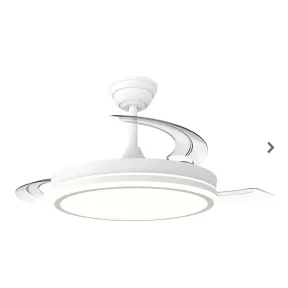 Ventilador de techo Blanco Maxi Evo 106 cm, 30 W, Cristal Record