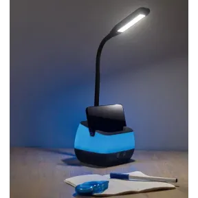 Lámpara de sobremesa recargable portátil.