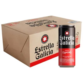 Pack de 24 Latas de Estrella Galicia Especial Lager
