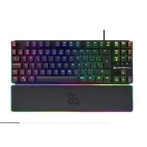 Teclado Newskill Gungnyr Pro TKL con luz y reposamuñecas