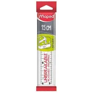 Regla Plana Transparente de 15 cm - Material Irrompible Maped