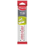 Regla Plana Transparente de 15 cm - Material Irrompible Maped