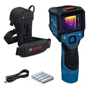 Cámara térmica Bosch Professional con funda y cable USB-C