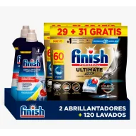 Pack Brillo Total Finish – 120 Pastillas + Abrillantador Limón