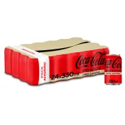 Coca-Cola Zero sin Azúcar ni Cafeína - Pack 24 Latas 330 ml