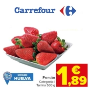 Tarrina 500g de Fresones de Huelva