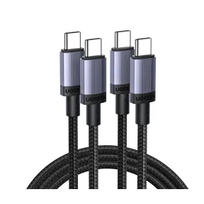 Cable USB C 240W Rápido 2M, 2Pack Tipo C Trenzado