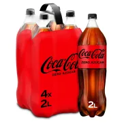 Coca-Cola Zero Azúcar: Pack 4 Botellas L con Descuento