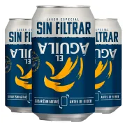 Pack de 12 Latas de Cerveza Lager Sin Filtrar El Águila