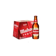 Mahou 5 Estrellas, Cerveza Dorada Lager 12 Botellas 25 cl