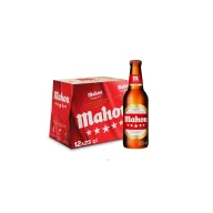 Mahou 5 Estrellas, Cerveza Dorada Lager 12 Botellas 25 cl