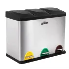 Reciclaje Ecológico Wellhome 45L: Cubo con 3 Compartimentos