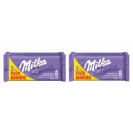 Milka Chocolate con Leche de los Alpes - Pack 6 x 90g