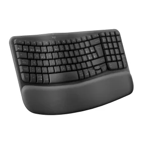 Teclado inalámbrico ergonómico Logitech Wave Keys