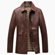 Chaqueta Comoda de Cuero para Hombres - CHAIFENKO