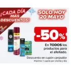 Hoy: 50% en cupón y 70% en segunda unidad de afeitado