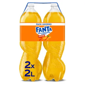 Botellas 2L de Fanta Naranja Zero Azúcar - Pack 4x a 1€