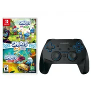 Snakebyte Pitufos Mando + Game Collection 2 en 1 para Switch