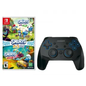 Snakebyte Pitufos Mando + Game Collection 2 en 1 para Switch