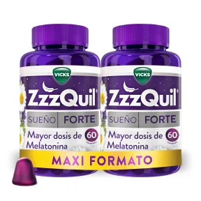 Gummies ZzzQuil Sueño Forte con alta dosis de Melatonina