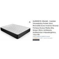 Oferta de Colchón Viscoelástico Duérmete Online