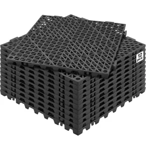 Baldosa Calada de PVC Autoventilada 12 PCS 30x30 cm