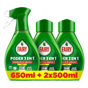 Spray Limón Fairy Pack Antigrasa 650ml + 2 Recambios