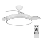 Ventilador con iluminación LED y aspas retráctiles