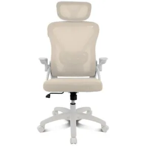Silla Reclinable Beige Drift DRAIR35 con Respaldo de Malla