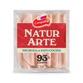 Pechuga de pavo cocida CAMPOFRÍO, 93% carne en lonchas 90 g.