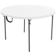Mesa Plegable Redonda Wellhome 120 cm para Jardín