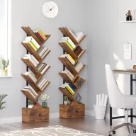 Estantería Vintage en Forma de Árbol, Organizador de Libros