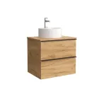 Mueble de baño Nabua Salgar con 2 cajones y lavabo encima