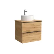 Mueble de baño Nabua Salgar con 2 cajones y lavabo encima