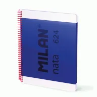 Cuaderno A4 Espiral MILAN, Tapa Dura y Papel Cuadriculado