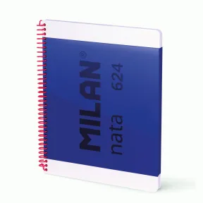 Cuaderno A4 Espiral MILAN, Tapa Dura y Papel Cuadriculado
