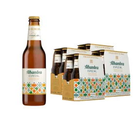 Pack de 24 Botellas de Alhambra Especial, Cerveza 5.4% Vol