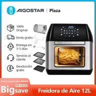 Freidora de Aire Multifunción 12L, 6 Accesorios, 1500W