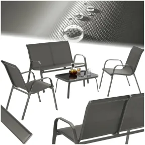 Muebles de Jardín Exterior para 4 Personas en Conjunto