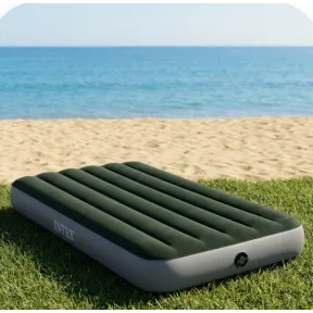 Colchón hinchable INTEX Downy 1 plaza con bomba de pie