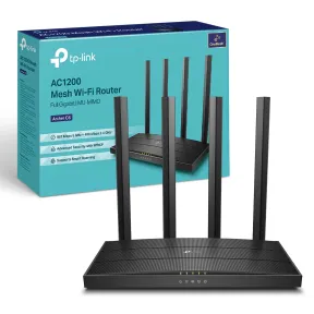 Router WiFi Doble Banda TP-Link Archer C6 AC1200 con MU-MIMO