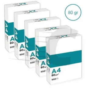 Papel A4 80 gr | Caja de 2500 hojas