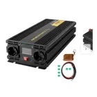 Inversor de 2500W 12V a 230V con pantalla y control remoto