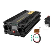 Inversor de 2500W 12V a 230V con pantalla y control remoto
