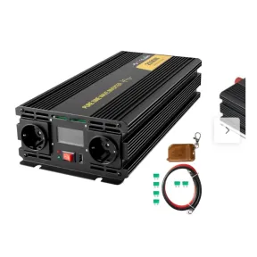 Inversor de 2500W 12V a 230V con pantalla y control remoto