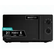 Microondas 20 L Hisense H20MOBP1HI, 700 W, 5 Potencias - Negro