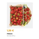 Fresas 500 gr de España por solo 1,39€