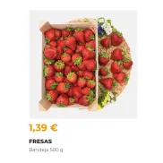 Fresas 500 gr de España por solo 1,39€