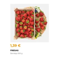 Fresas 500 gr de España por solo 1,39€