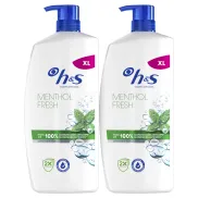 Champú Anticaspa H&S Menthol Fresh 2x800ml con Dispensador